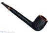 Blue Room Briars is proud to present this Jerry Crawford Pipe Black Blast Canadian with Ox Horn and Brindle