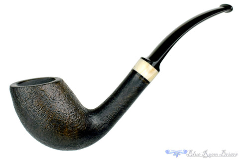 Charl Goussard Pipe Black Blast Apple with Warthog Tusk