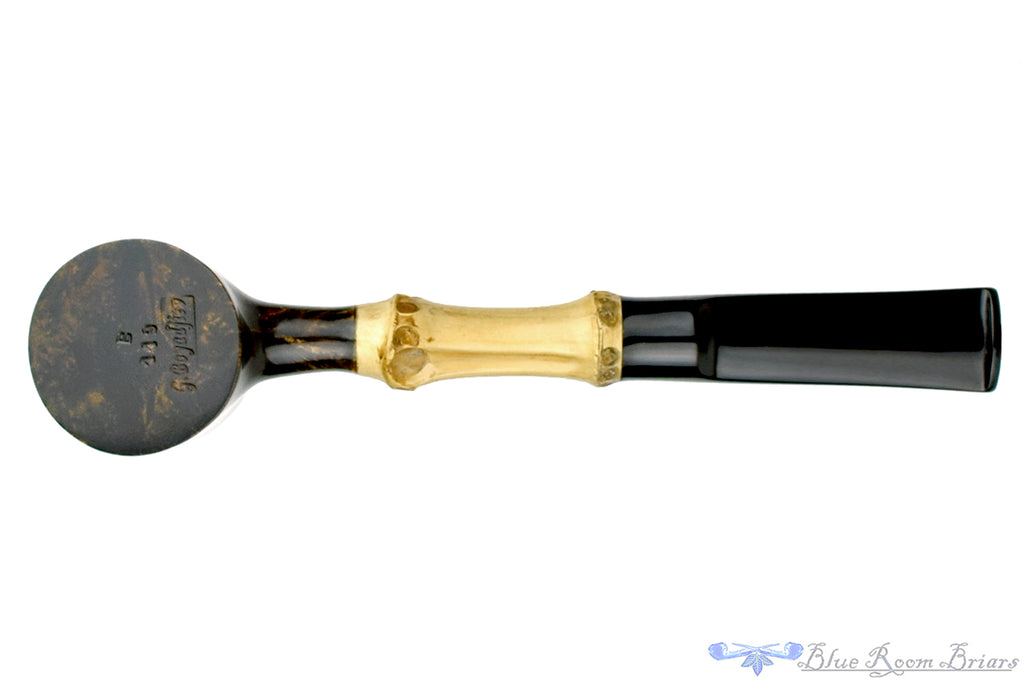 Blue Room Briars is proud to present this George Boyadjiev Pipe 119 B Grade Poker Sitter with Bamboo