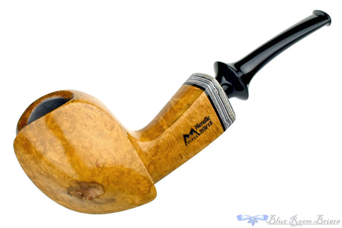 Marinko Neralić Pipe Bent Tomato with Carbon Fiber, Gold Flake, and Plateau