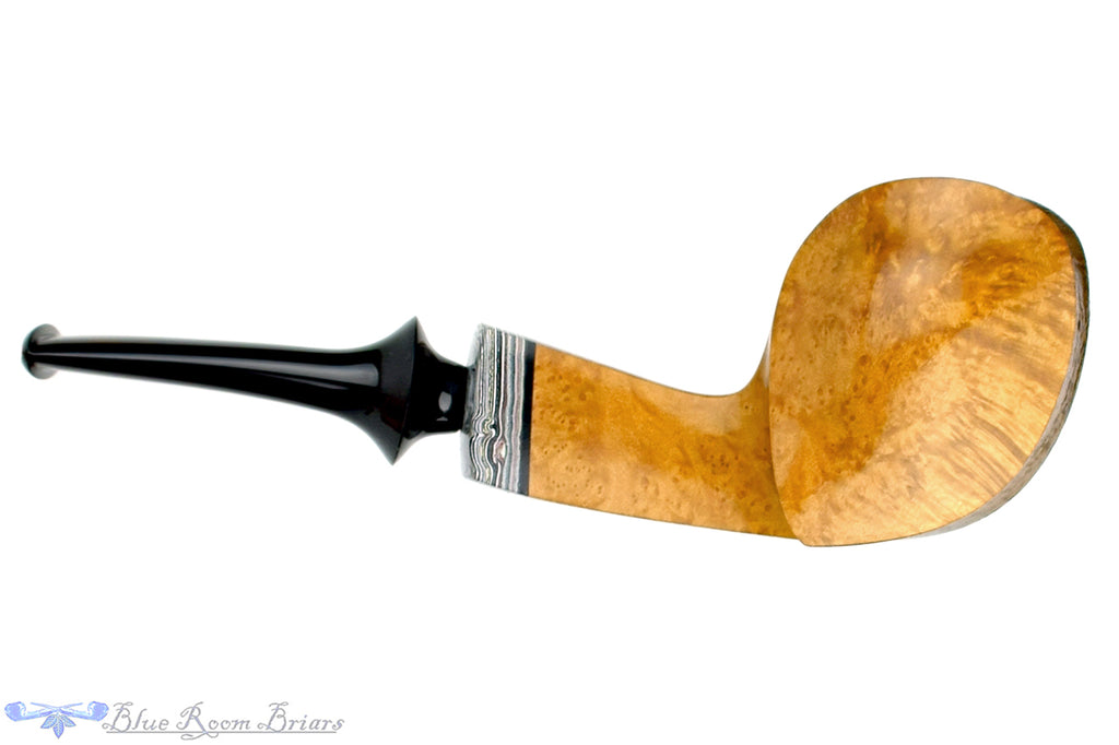 Blue Room Briars is proud to present this Marinko Neralić Pipe Partial Sandblast Blowfish with Fordite