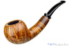 Blue Room Briars is proud to present this Jerry Crawford Pipe Tiger Striped Danish Apple with Asian Ox Horn