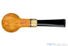 Blue Room Briars is proud to present this Jerry Crawford Pipe Tan Blast Apple with Ox Horn