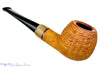 Blue Room Briars is proud to present this Jerry Crawford Pipe Tan Blast Apple with Ox Horn