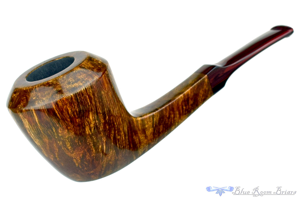 Blue Room Briars is proud to present this Steve Morrisette Pipe Square Shank Rhodesian with Brindle