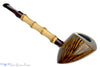Blue Room Briars is proud to present this Steve Morrisette Pipe Bamboo Shank Almond with Brindle