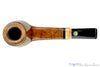 Blue Room Briars is proud to present this Steve Morrisette Pipe Panel Shank Billiard Sitter with Tiger Maple and Mother of Pearl