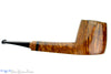 Blue Room Briars is proud to present this Steve Morrisette Pipe Panel Shank Billiard Sitter with Tiger Maple and Mother of Pearl