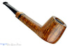 Blue Room Briars is proud to present this Steve Morrisette Pipe Panel Shank Billiard Sitter with Tiger Maple and Mother of Pearl