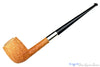 Blue Room Briars is proud to present this Jesse Jones Pipe Tan Blast Bing Billiard with Wide Silver Band