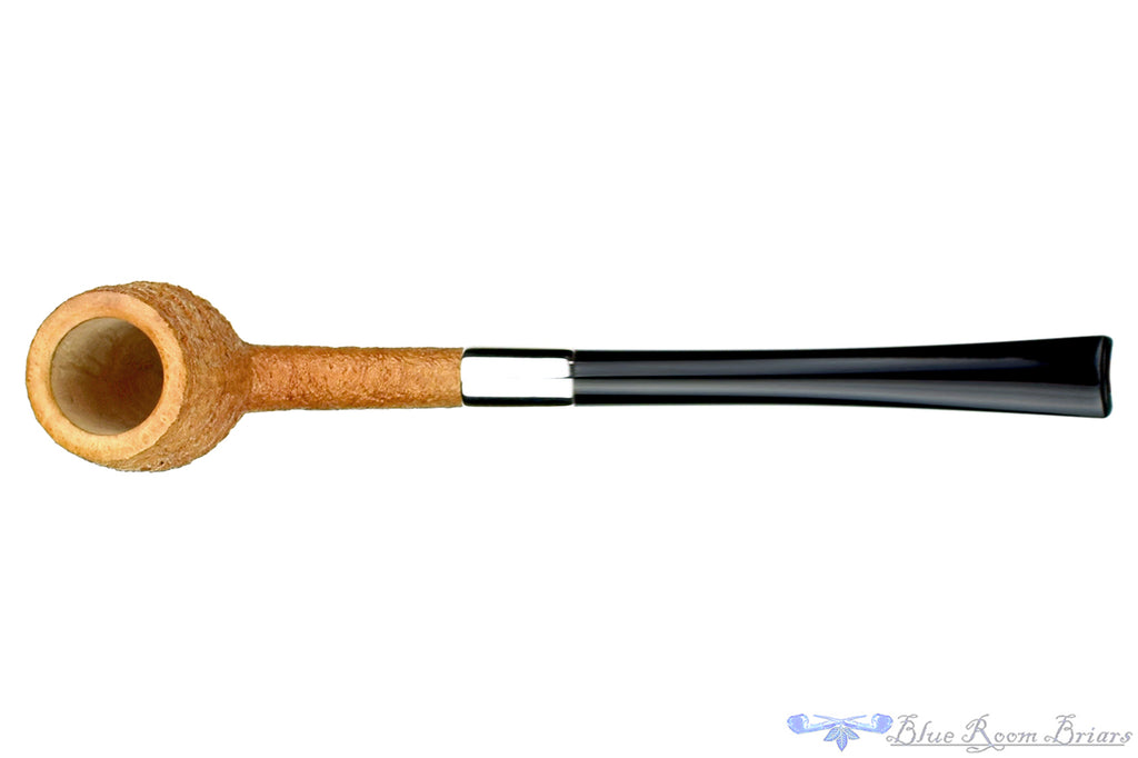 Blue Room Briars is proud to present this Jesse Jones Pipe Tan Blast Bing Billiard with Wide Silver Band