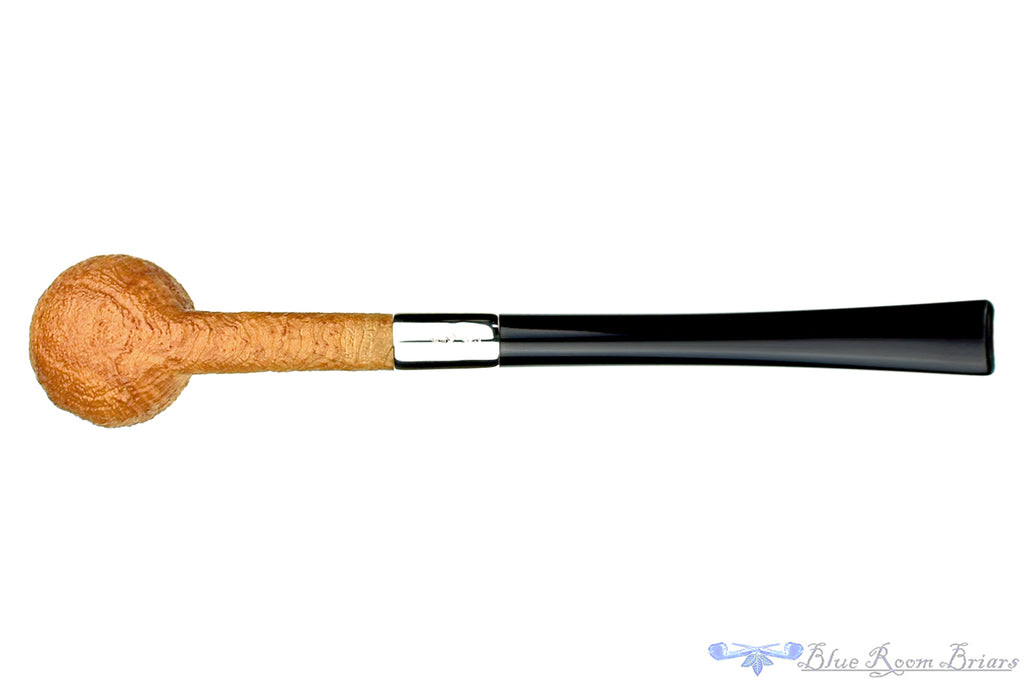 Blue Room Briars is proud to present this Jesse Jones Pipe Tan Blast Bing Billiard with Wide Silver Band