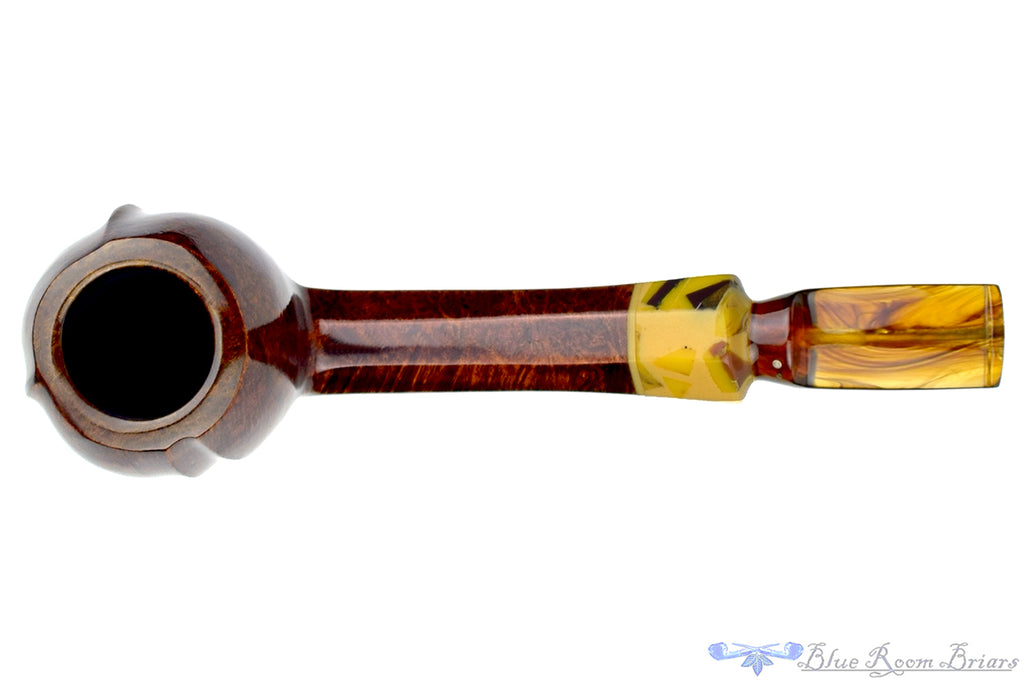 Blue Room Briars is proud to present this Poul Winslow 1/4 Bent Octagonal Shank Apple with Acrylic estate Pipe