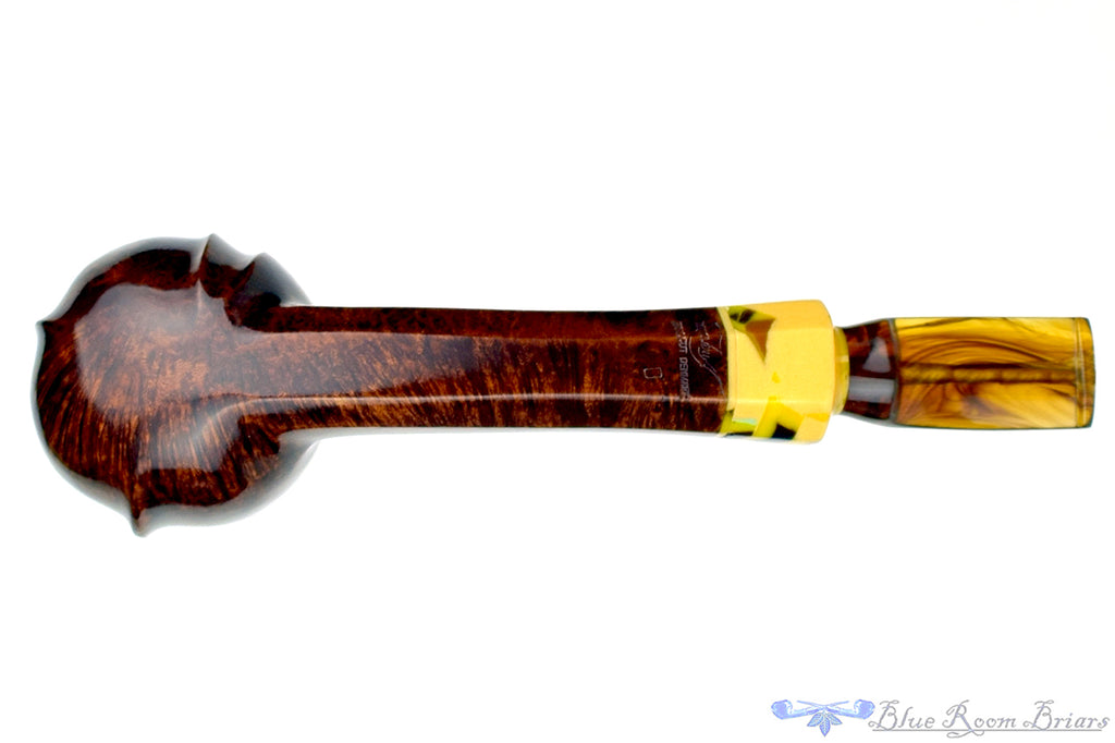 Blue Room Briars is proud to present this Poul Winslow 1/4 Bent Octagonal Shank Apple with Acrylic estate Pipe
