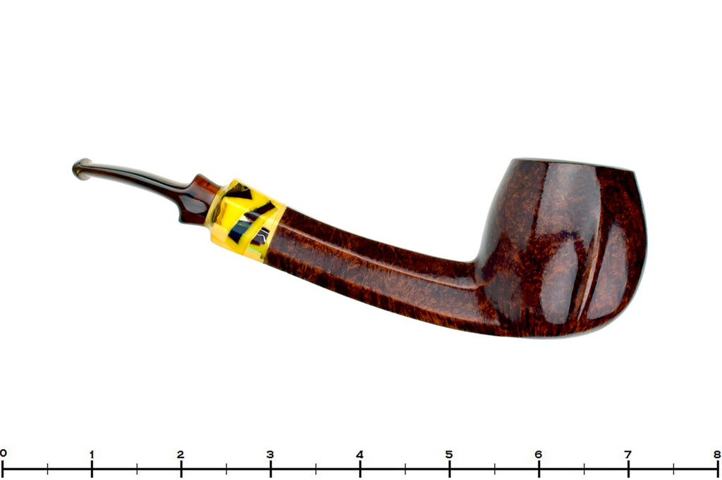 Blue Room Briars is proud to present this Poul Winslow 1/4 Bent Octagonal Shank Apple with Acrylic estate Pipe