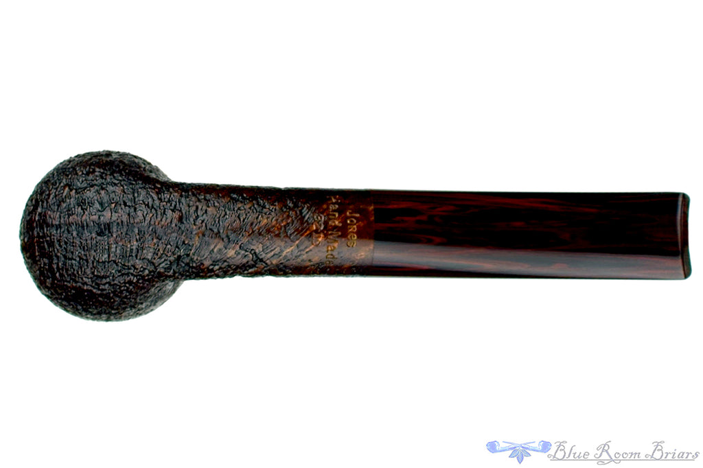 Blue Room Briars is proud to present this Jesse Jones Pipe 3219 Bent Sandblast Brandy with Brindle