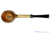 Blue Room Briars is Proud to Present this Nate King Pipe 518 High Contrast Sandblast Standing Pear with Bamboo and Plateau