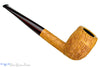 Blue Room Briars is proud to present this Clark Layton Pipe Tan Blast Billiard with Brindle