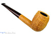 Blue Room Briars is proud to present this Clark Layton Pipe Tan Blast Billiard with Brindle