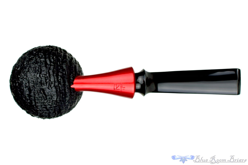 Blue Room Briars is proud to present this Jonas Rosengren Pipe Black Blast Globe with Anodized Aluminum