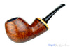 Blue Room Briars is proud to present this Tom Richard Pipe Smooth Danish Egg with Boxwood and Brindle Ebonite Insert