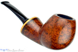 Blue Room Briars is proud to present this Tom Richard Pipe Smooth Danish Egg with Boxwood and Brindle Ebonite Insert