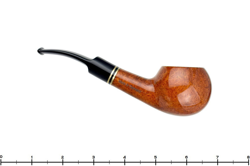 Blue Room Briars is proud to present this Design Berlin Mariner 09 1/4 Bent Tomato (9mm Filter) with Brass Estate Pipe