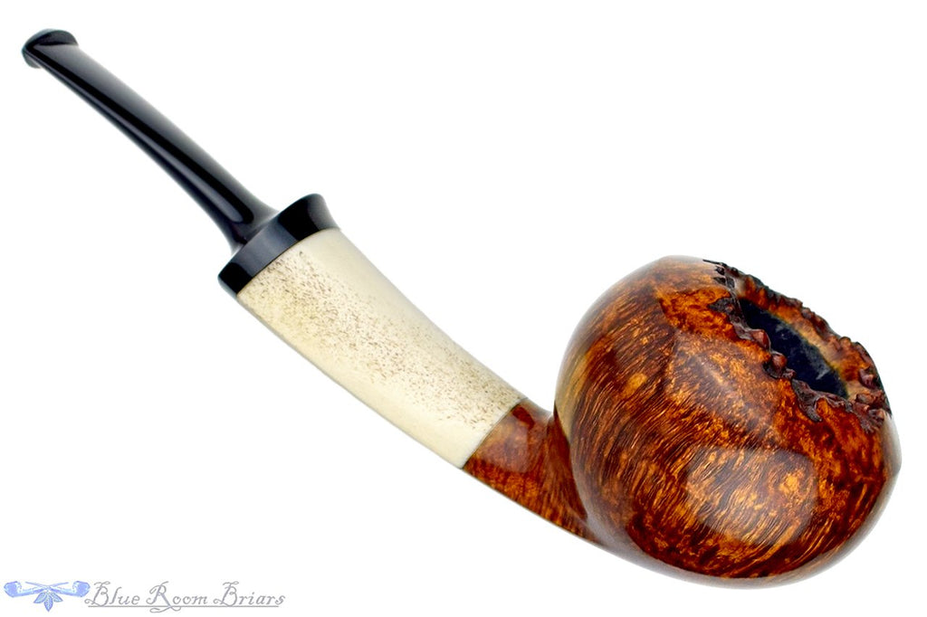 Blue Room Briars is proud to present this Jesek Pipes (Martin Paljesek) Tomato with Teardrop Antler Ferrule and Plateau