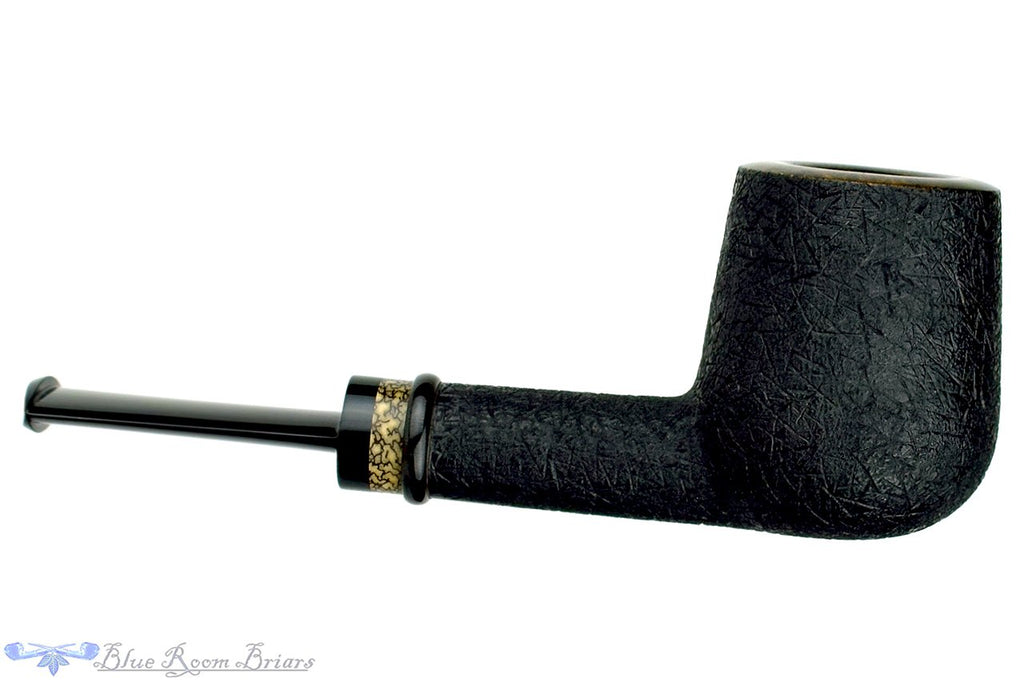 Blue Room Briars is proud to present this Jesek Pipes (Martin Paljesek) Carved Billiard with Areca Palm Nut Insert and Buffalo Horn