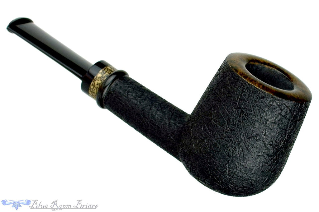 Blue Room Briars is proud to present this Jesek Pipes (Martin Paljesek) Carved Billiard with Areca Palm Nut Insert and Buffalo Horn