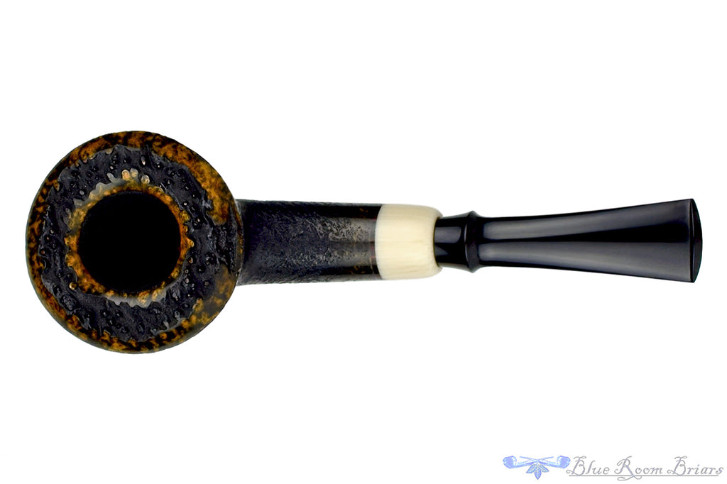 Jesek Pipes (Martin Paljesek) 1/4 Bent Sandblast Dublin with Faux Ivory and Plateau