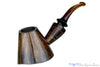 Blue Room Briars is proud to present this Blue Room Briars is proud to present this Marinko Neralić Pipe (376/19) 1/4 Bent Tipsy Volcano with Tobacco Ring and Plateau