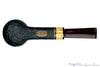 Blue Room Briars is proud to present this Jerry Crawford Pipe Black Blast Billiard with Masur Birch and Brindle