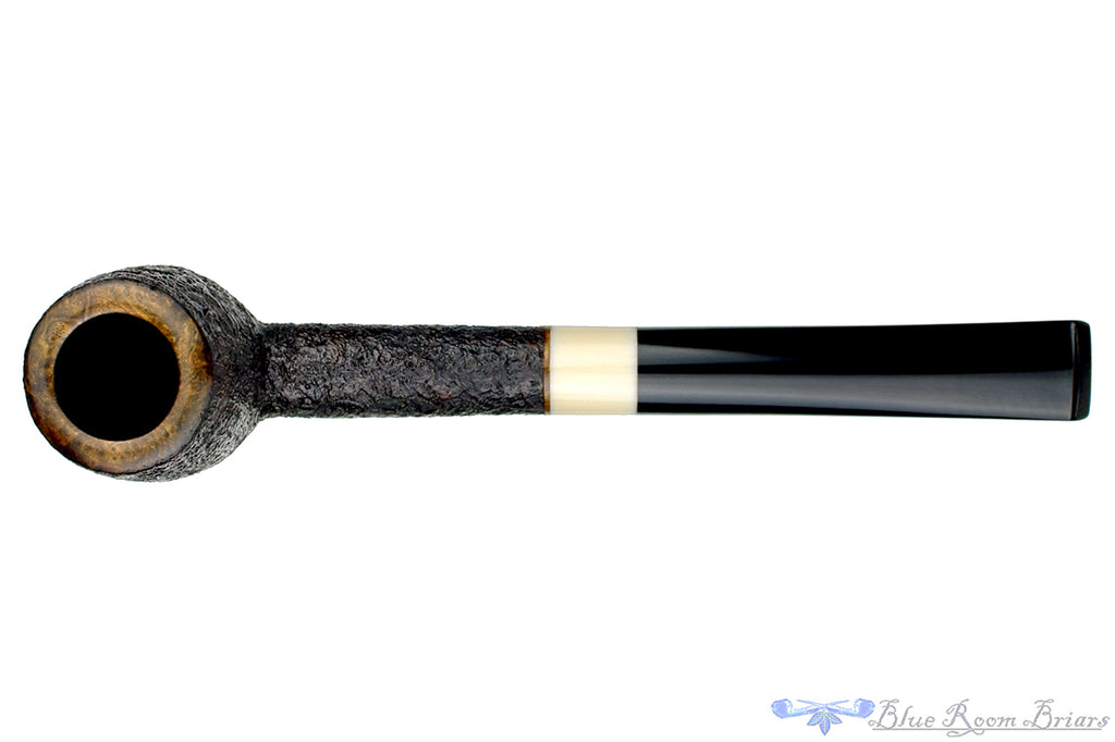 Jerry Crawford Pipe Sandblast Bing Billiard with Ivorite Inlay