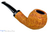 Blue Room Briars is proud to present this Jerry Crawford Pipe 1/4 Bent Golden Ring Blast Egg