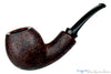 Blue Room Briars is proud to present this Jerry Crawford Pipe 1/4 Bent Mahogany Blast Egg with Smooth Shank Cap