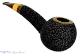 Blue Room Briars is proud to present this Dr. Bob Pipe Carved Large Hawkbill with Box Elder Insert and Brindle