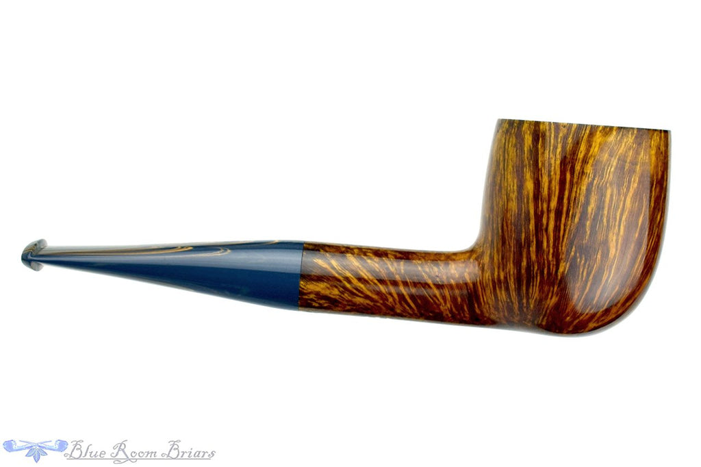 Blue Room Briars is proud to present this Bill Walther Pipe Pot Sitter with Blue Brindle Stem