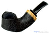 Blue Room Briars is Proud to Present this Dirk Heinemann Pipe 1/4 Bent Sandblast Volcano with Olivewood Insert