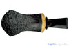 Blue Room Briars is Proud to Present this Dirk Heinemann Pipe 1/4 Bent Sandblast Volcano with Olivewood Insert