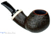 Blue Room Briars is Proud to Present this Dirk Heinemann Pipe 1/2 Bent Sandblast Tomato with Faux Ivory Accent
