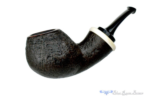 Dirk Heinemann Pipe Black Blast Cherrywood with Buddha Bamboo