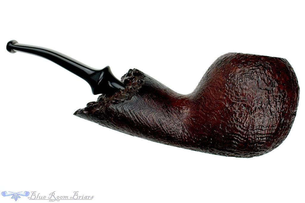 Blue Room Briars is Proud to Present this RC Sands Pipe 1/4 Bent Sandblast Apple with Plateau