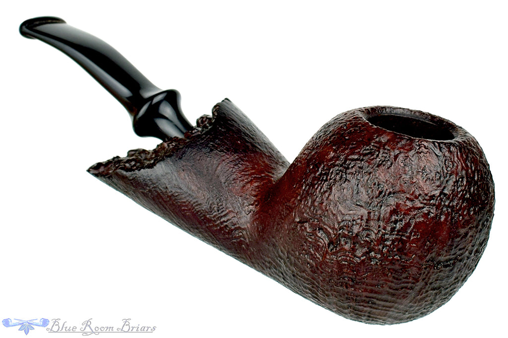 Blue Room Briars is Proud to Present this RC Sands Pipe 1/4 Bent Sandblast Apple with Plateau