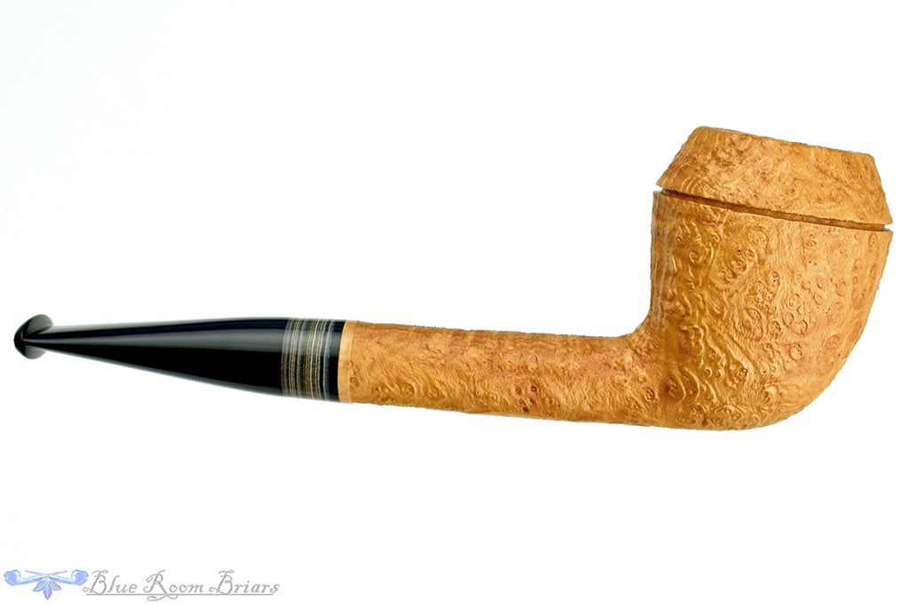 Blue Room Briars is proud to present this Bill Shalosky 472 Tan Blast Rhodesian with Fordite