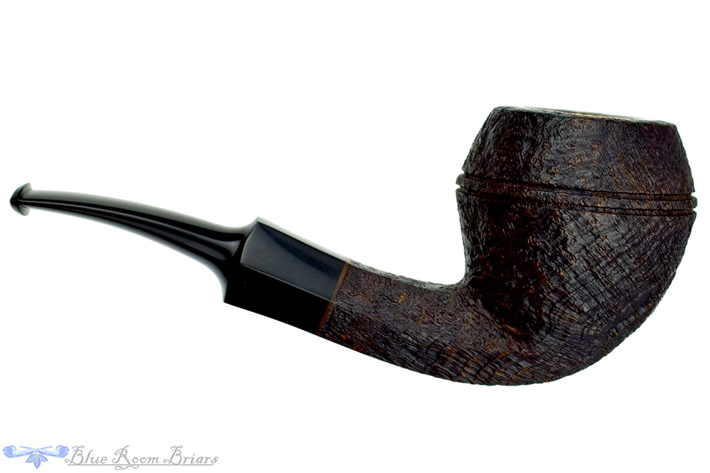 Jesse Jones Pipe 5920 1/4 Bent Sandblast Hexagonal Shank Rhodesian