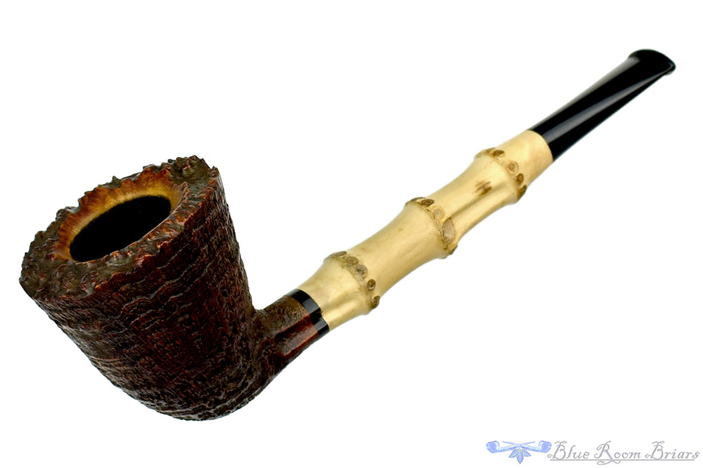 Blue Room Briars is proud to present this Doug Finlay Pipe Ring Blast Bamboo Dublin with Plateau