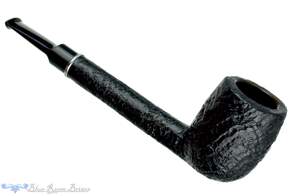 Blue Room Briars is proud to present this Trey Rice Pipe Black Blast Lovat with Silver