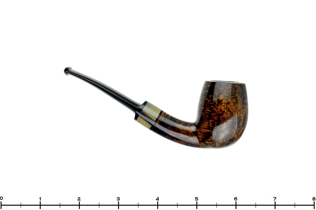 Blue Room Briars is proud to present this Erik Nielsen Pipe 1/4 Bent Billiard with Horn