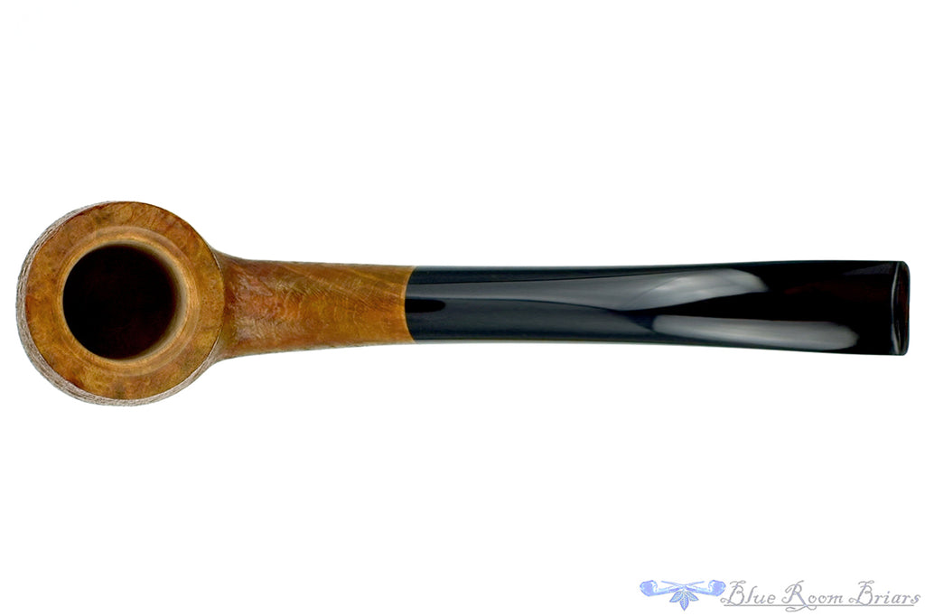 Blue Room Briars is proud to present this Ron Powell Pipe 1/4 Bent Sandblast Chimney Stack Billiard